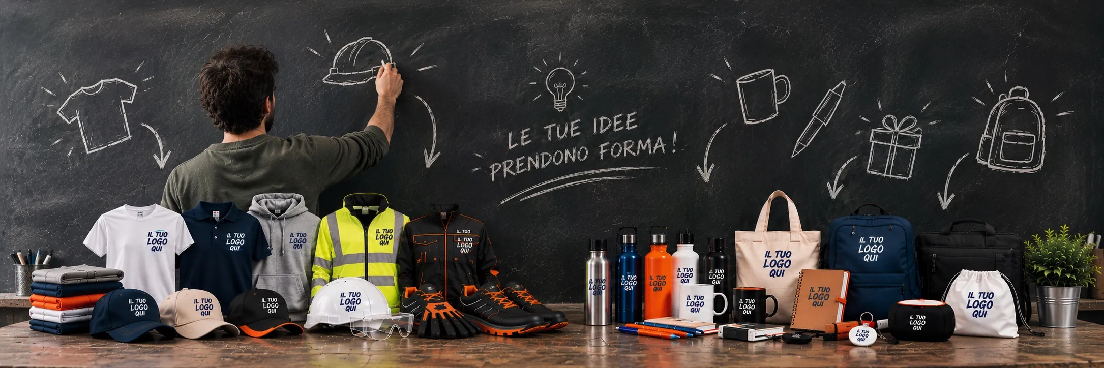 Abbigliamento professionale, DPI e gadget personalizzati